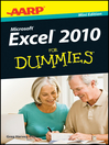 Cover image for AARP Excel 2010 For Dummies